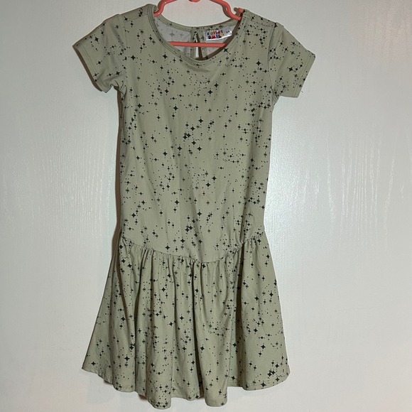 DotDotSmile Other - Girls Dot Dot‎ Smile green Star Print Drop Waist Dress Size 5/6